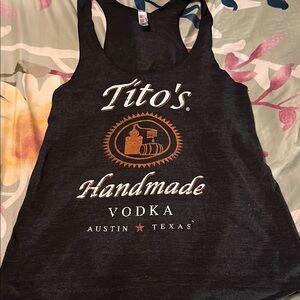 Tito’s promotional racer back tank top